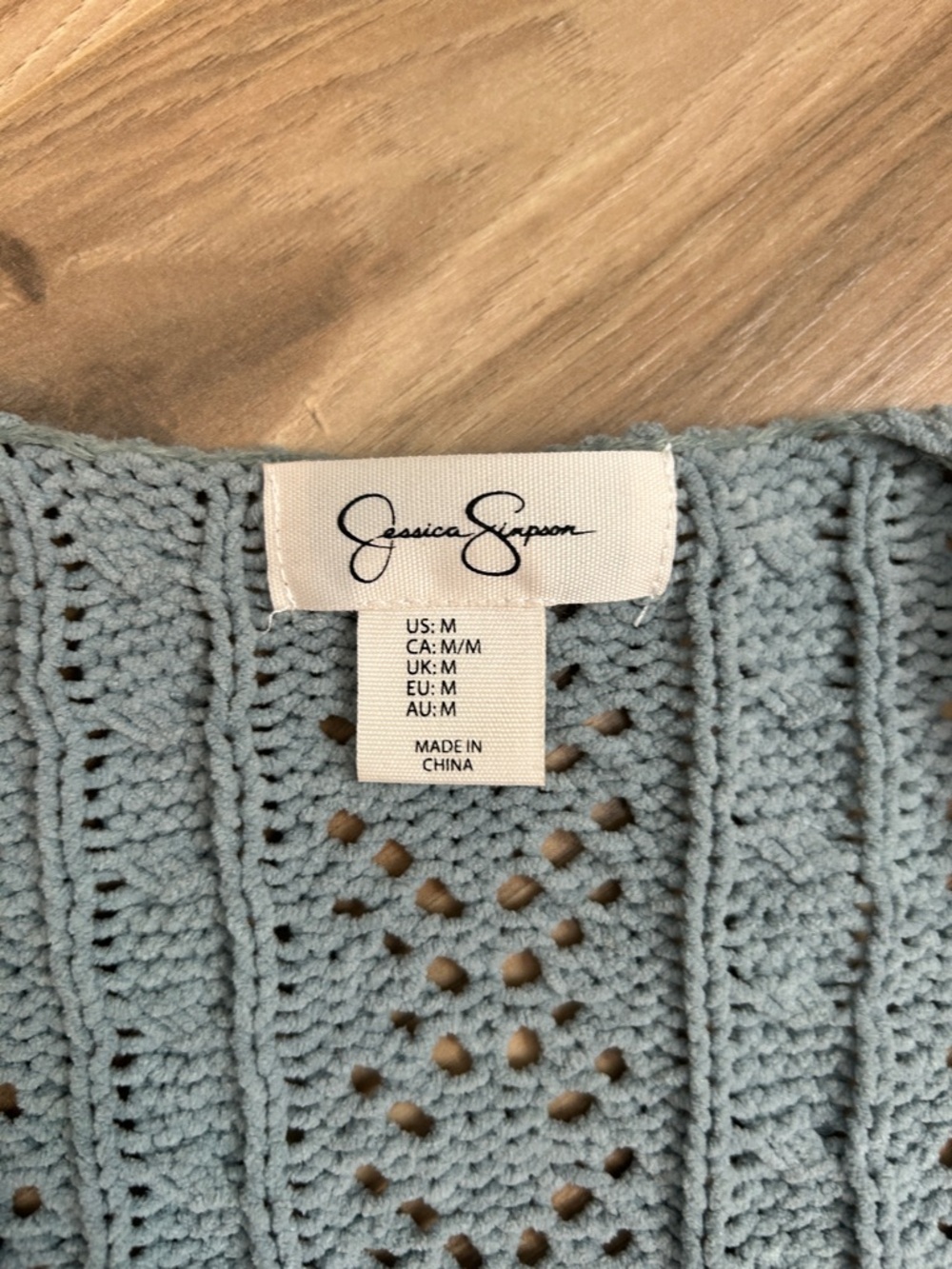 Open-Knit Cropped Cardigan - Picture 2 of 4